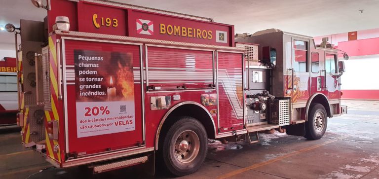 Viaturas do Corpo de Bombeiros ganham painéis informativos