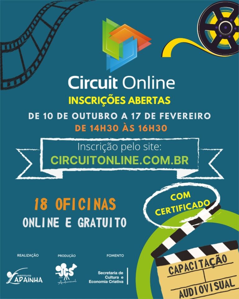 Inscrições abertas para capacitação gratuita em audiovisual