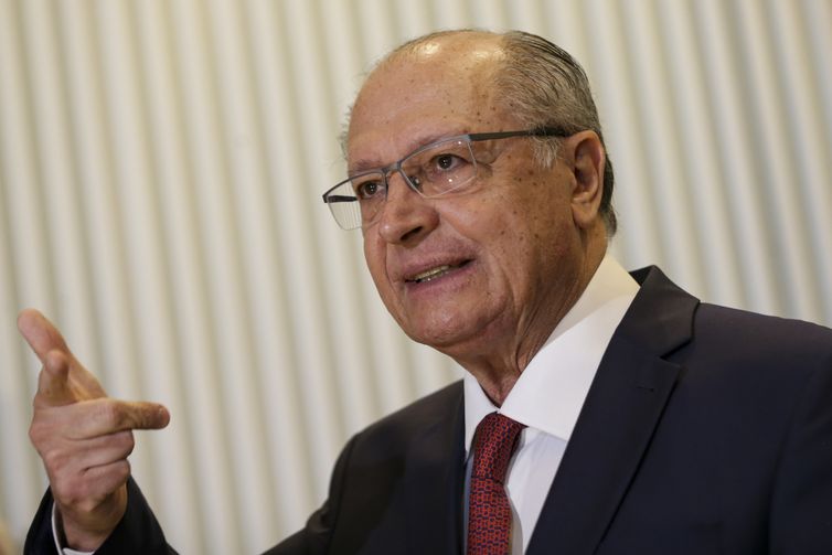 Brasília (DF), 20/06/2023 - O presidente da República em exercício, Geraldo Alckmin, durante abertura do evento Diálogo: O Mercado Regulado de Carbono e a Competitividade Industrial, na sede da Confederação Nacional da Indústria (CNI), em Brasília. Foto: Marcelo Camargo/Agência Brasil