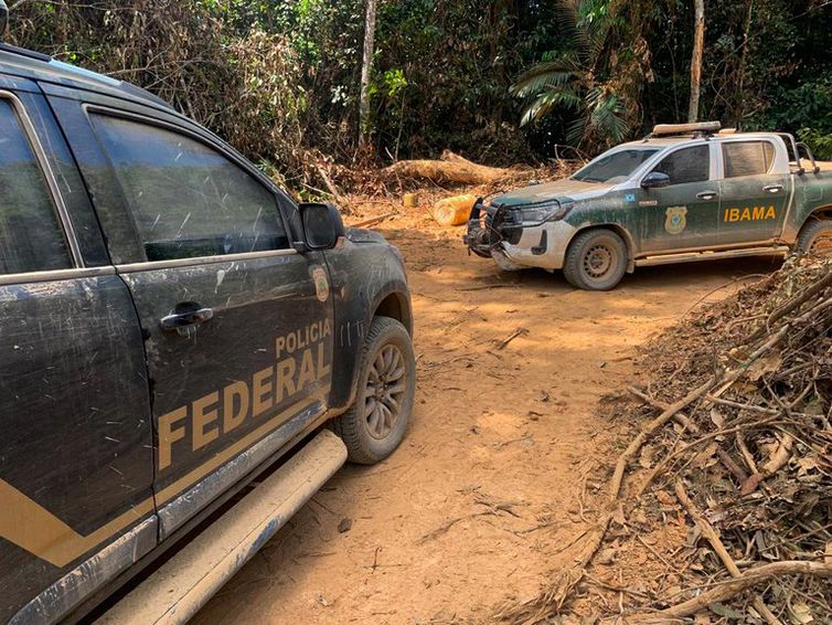 Sinop (MT) -  A Polícia Federal, em ação conjunta com o Ibama e o ICMBio, realizou operação de combate à extração ouro e desmatamento ilegais no Parque Nacional do Juruena (PNJu), em Nova Bandeirantes, região norte do estado de Mato Grosso. A Operação Ibi-Çoroc foi deflagrada no dia 1/8 e teve os trabalhos estendidos até no  final da tarde  desta quinta-feira, dia 3/4.
Foto: Policia Federal/Divulgação
