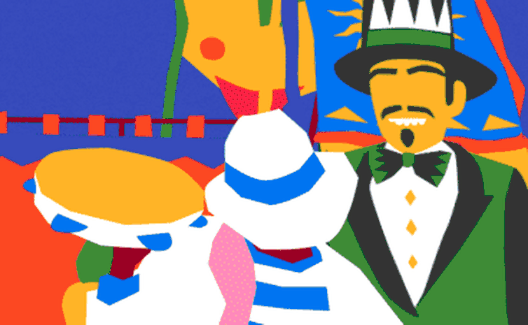 Banner animado em forma de gif para destaque secundário da capa da Radioagência Nacional - carnaval 2024.