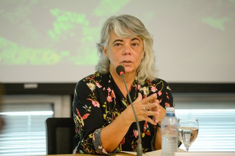 Rio de Janeiro (RJ), 10/04/2024 – A diretora do Departamento de Oceano e Gestão Costeira do Ministério do Meio Ambiente e Mudança do Clima (MMA), Ana Paula Prates durante lançamento da chamada pública BNDES Corais, na sede do banco, no centro da capital fluminense. Foto: Tomaz Silva/Agência Brasil