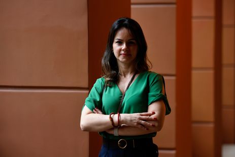 Belém (PA), 07/06/2025 - Mariana Plum, especialista em Defesa e Clima, e pensadora da segurança nacional, se apresenta no TEDx Amazônia, no Theatro da Paz, centro da cidade. Foto: Tânia Rêgo/Agência Brasil