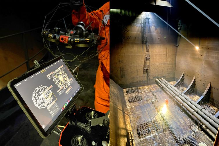 Rio de Janeiro (RJ), 05/08/2025 - Drone ajuda Transpetro economizar até R$ 1 milhão em inspeção de navio. Foto: Transpetro/Divulgação