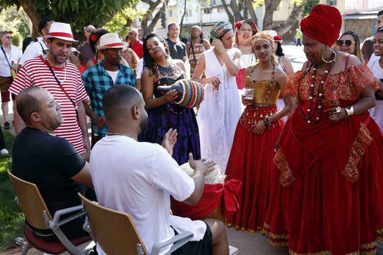Brasília (DF), 07/09/2025 - Manifestação Exu, celebra resistência dos povos de terreiros e pede o fim da intolerância religiosa. Foto: Bruno Peres/Agência Brasil